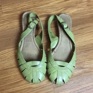 Green Flats w/ Buckle Strap from Predictions